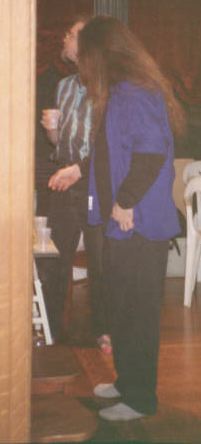 Mark Amidon is obscured by a man who may or may not have been Judge Crater