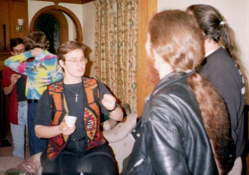 Asked what she's going to do now that she's out of grad school, Rachel has just one word